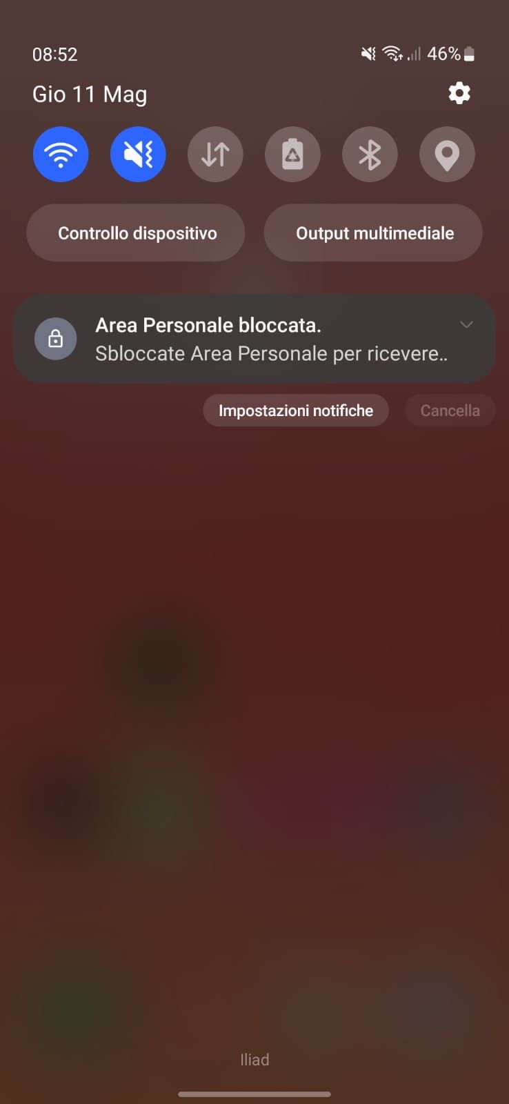 Notifica Area Personale Samsung Community