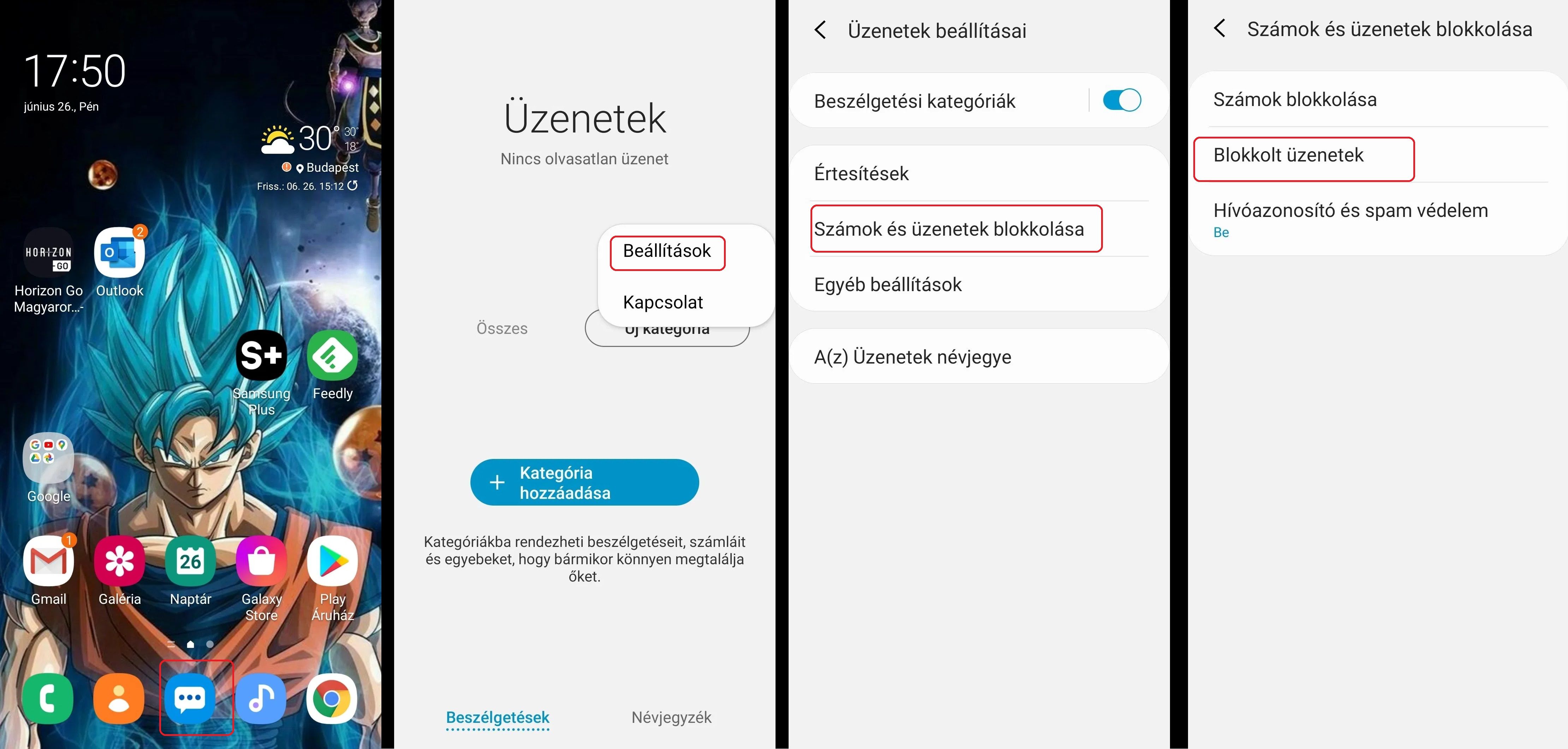 Ismeretlen hívások és kéretlen üzenetek blokkolása - Samsung Community
