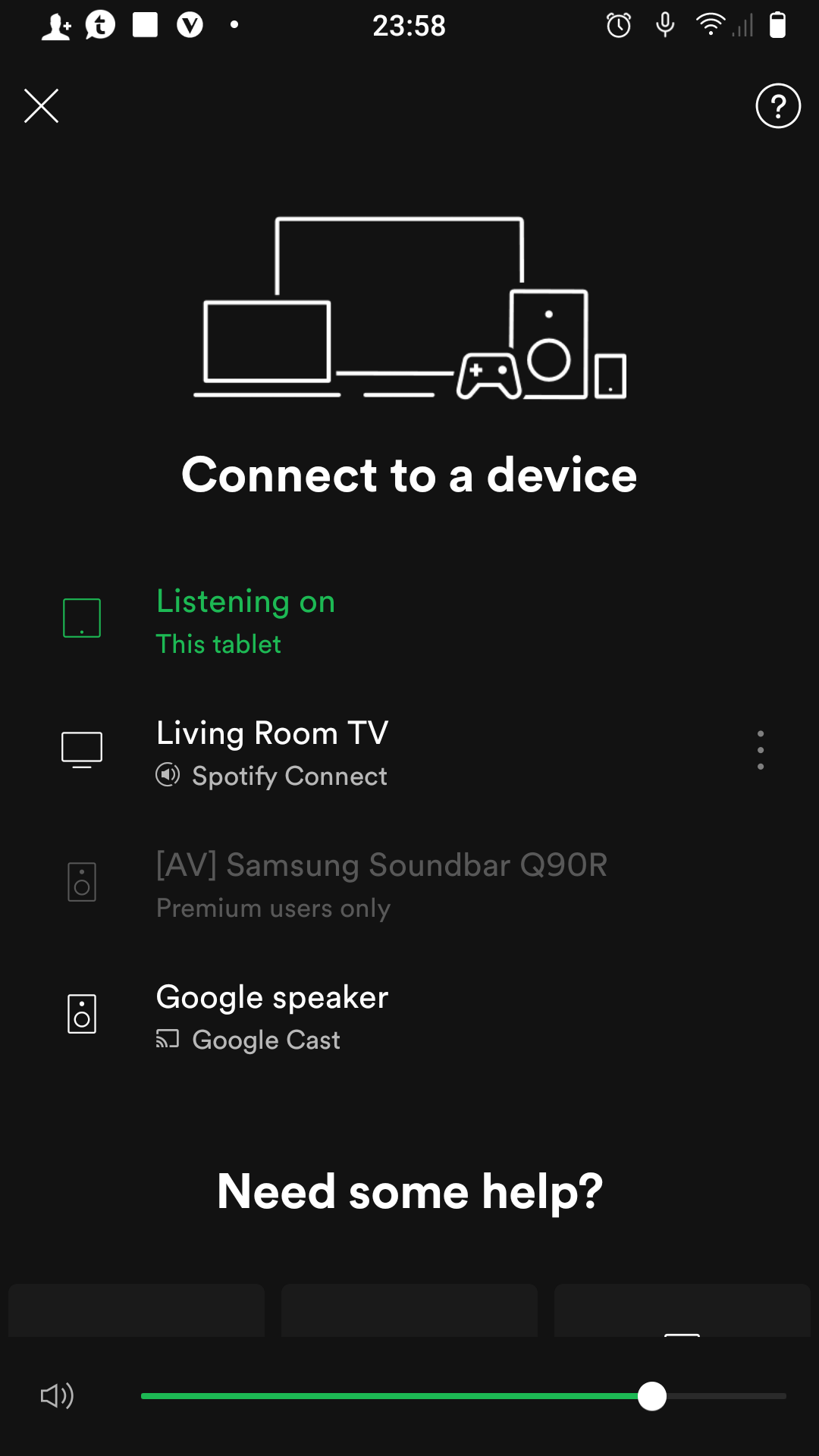 Spotify Connect doesn't detect HW-Q90R soundbar - Page 4 - Samsung Community