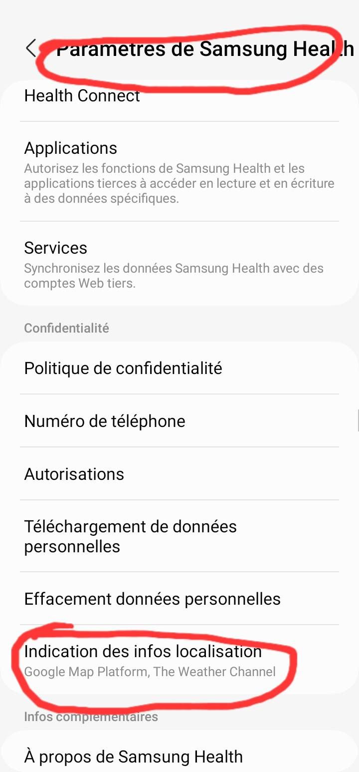 Plus de carte dans l'application Samsung Health - Samsung Community