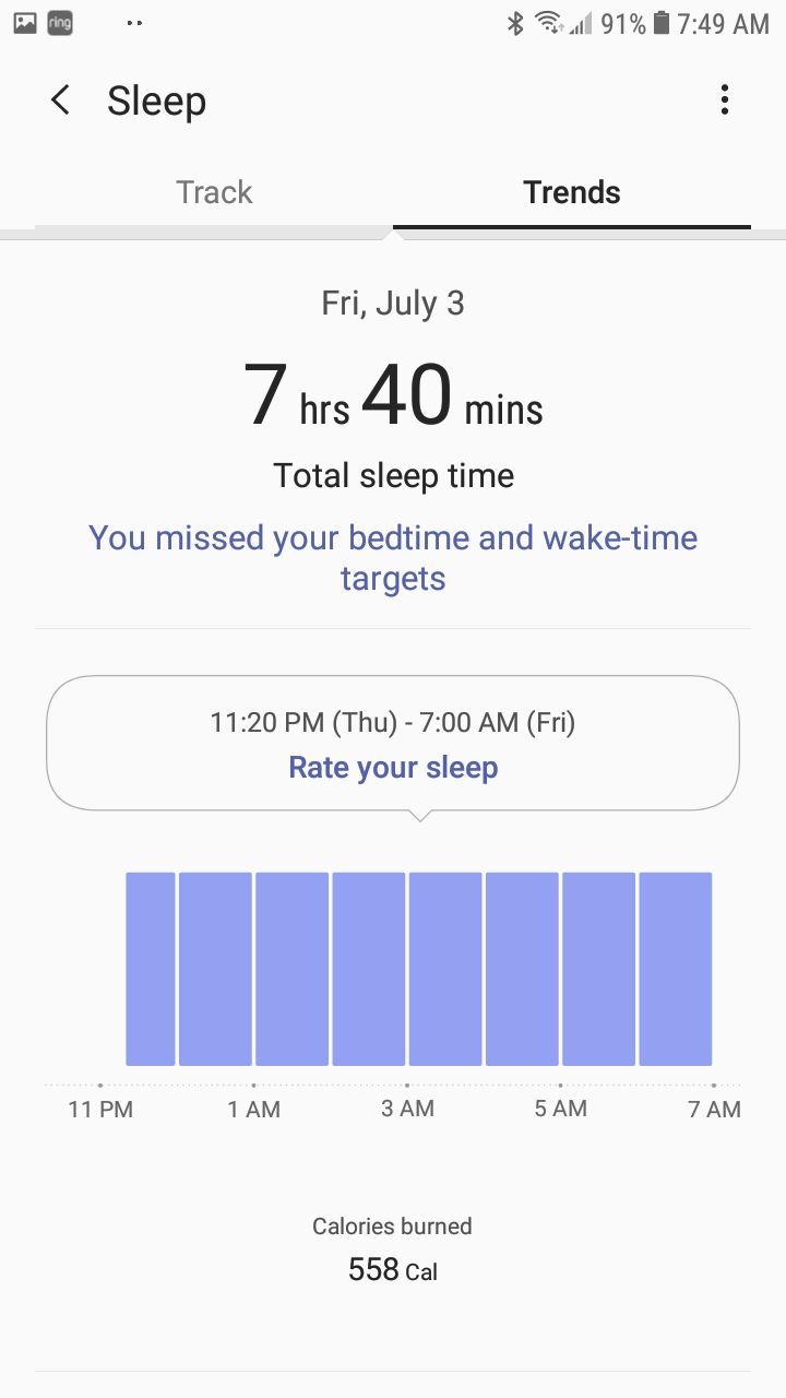 Samsung health sleep discount monitor