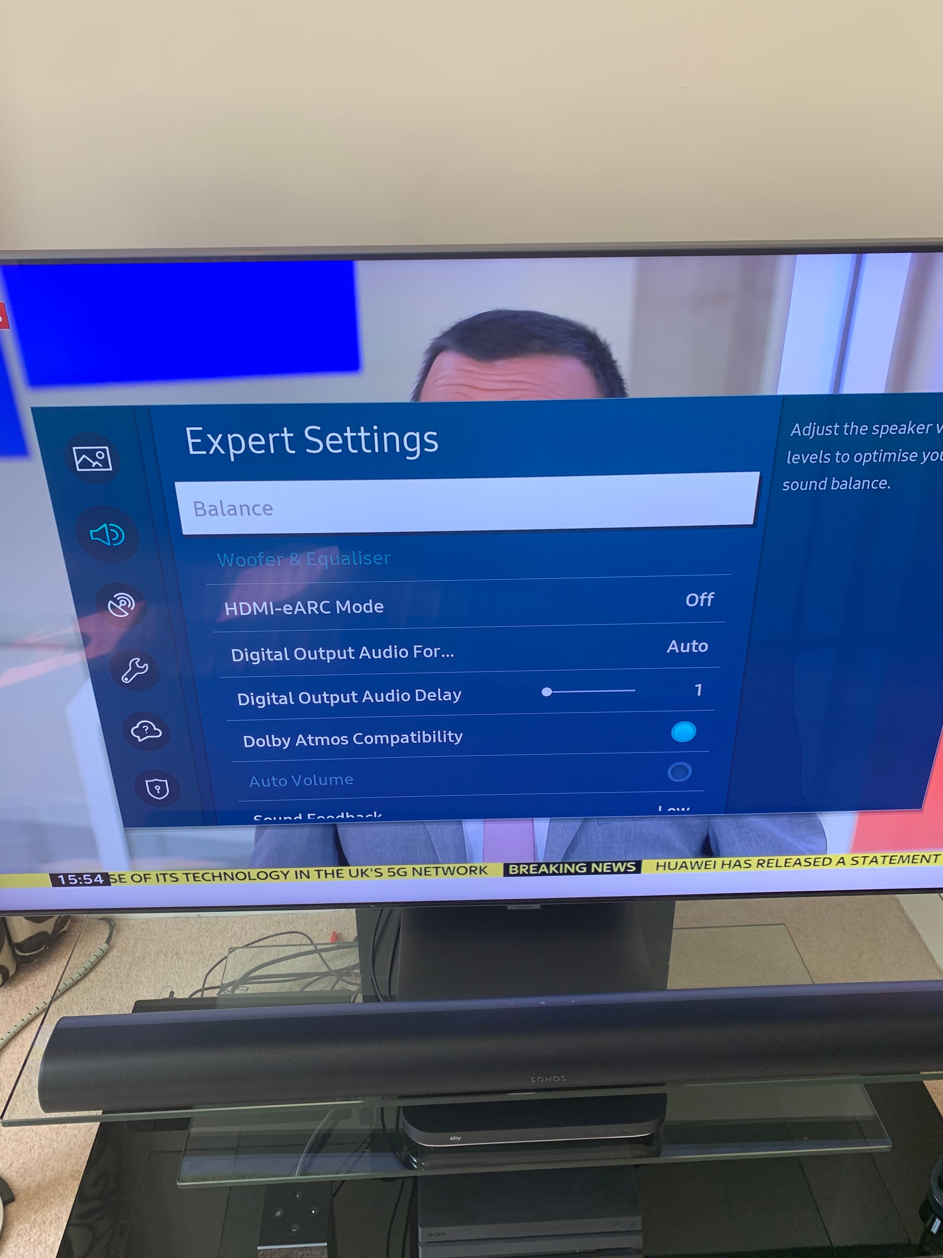 connect sonos to samsung tv