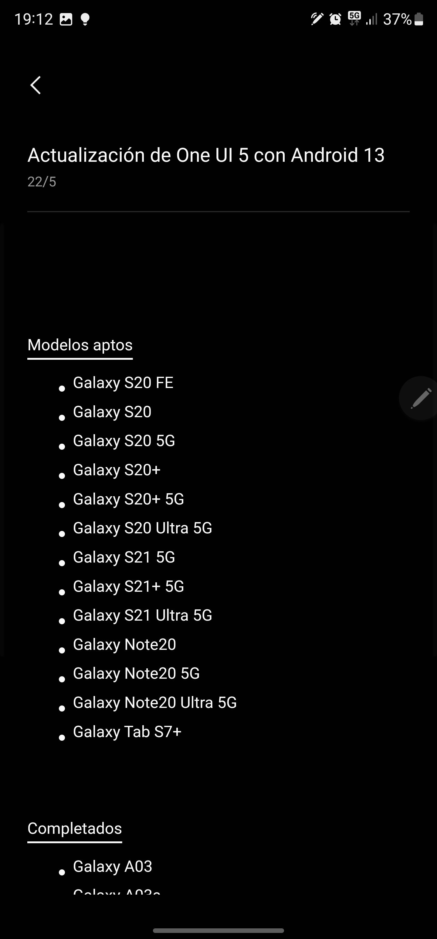 Samsung actualiza uno de sus móviles más baratos con 5G a Android 14 con  One UI