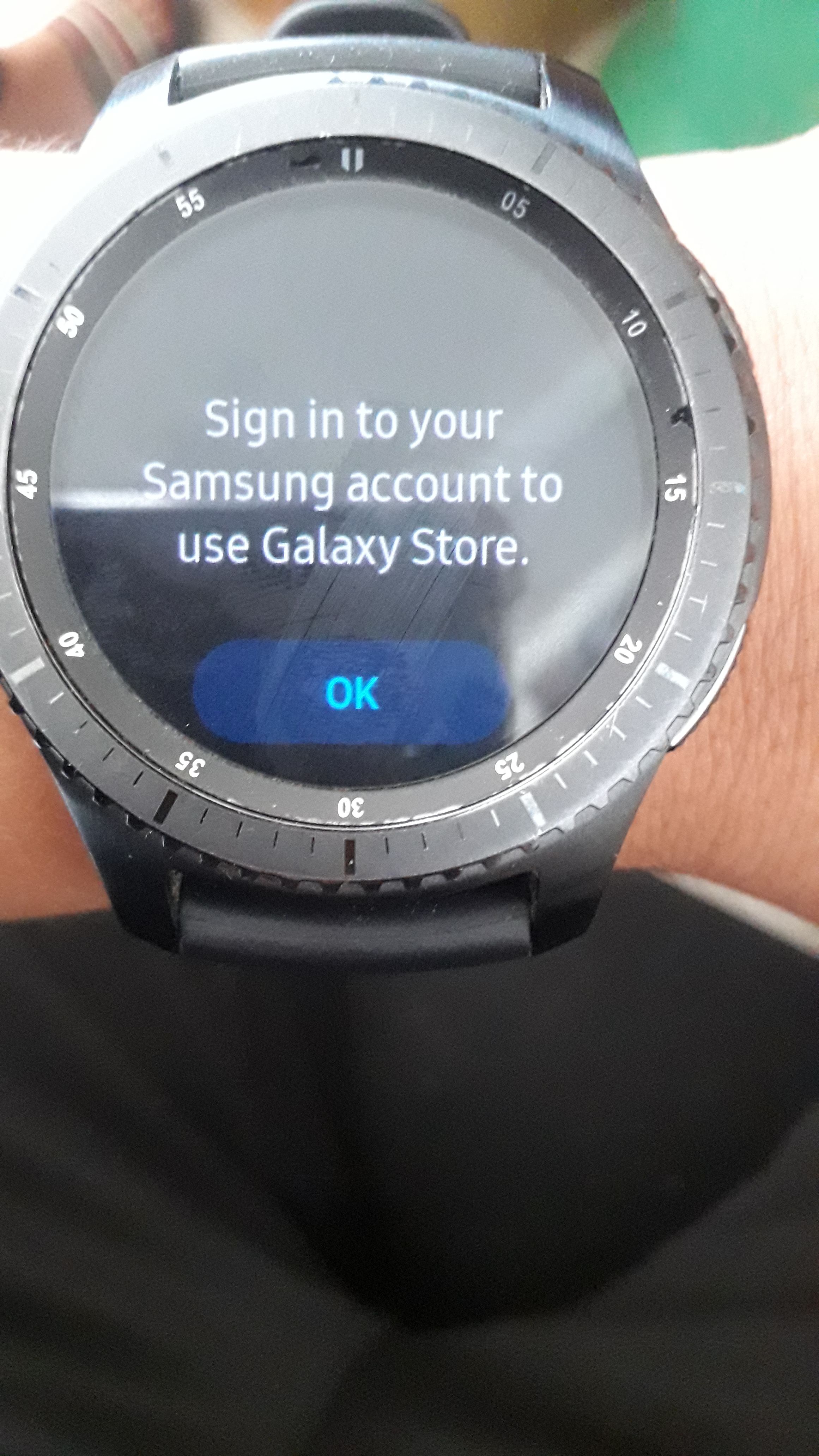 samsung account gear s3