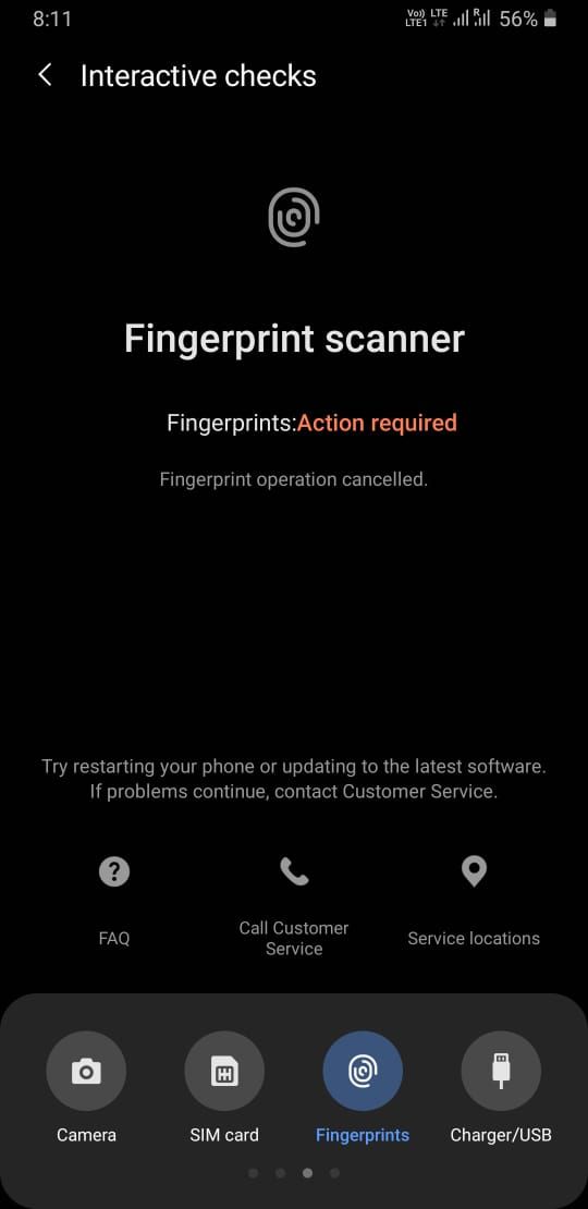 Solved: My Fingerprint sensor isn't responding - Samsung Community
