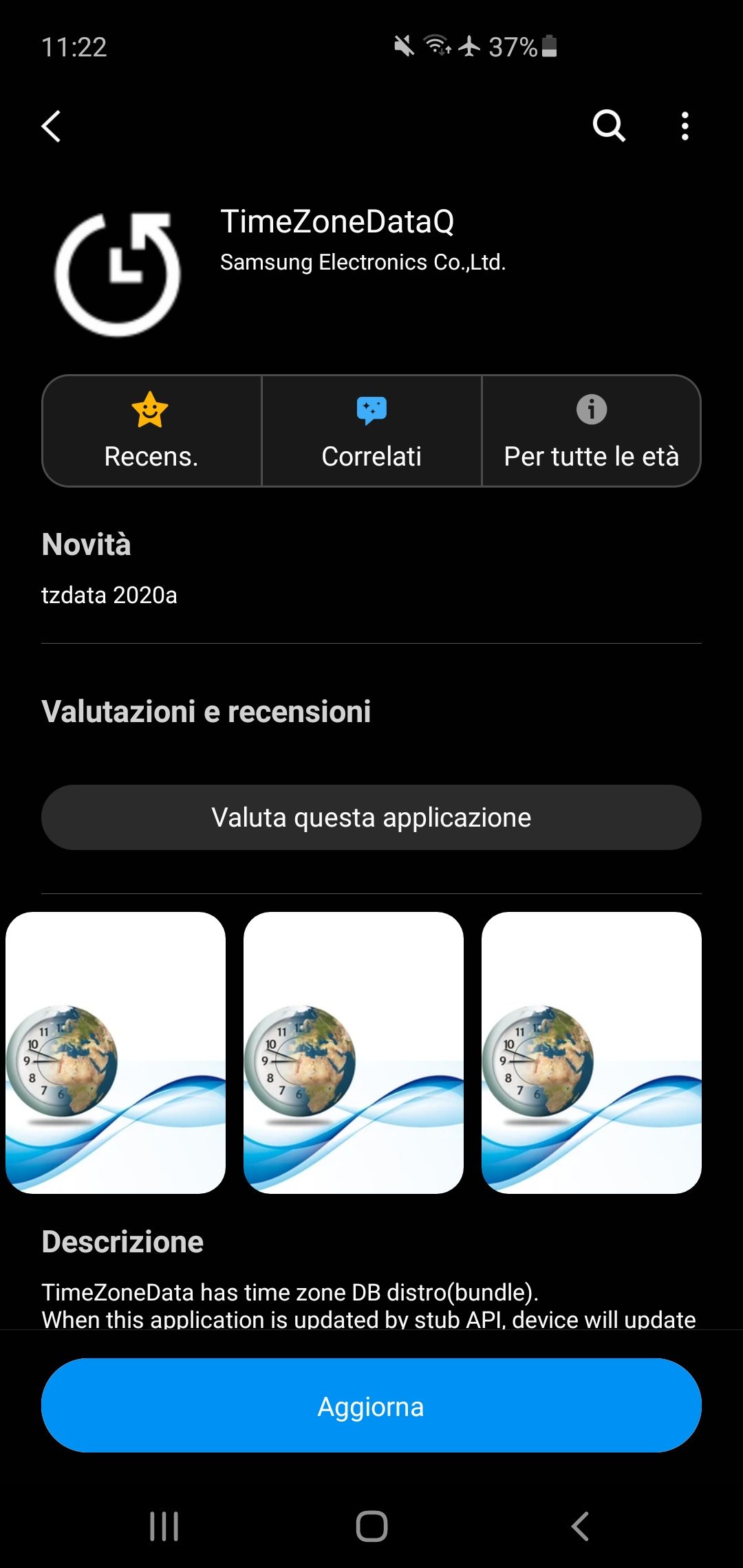 Applicazione time zone data? - Samsung Community