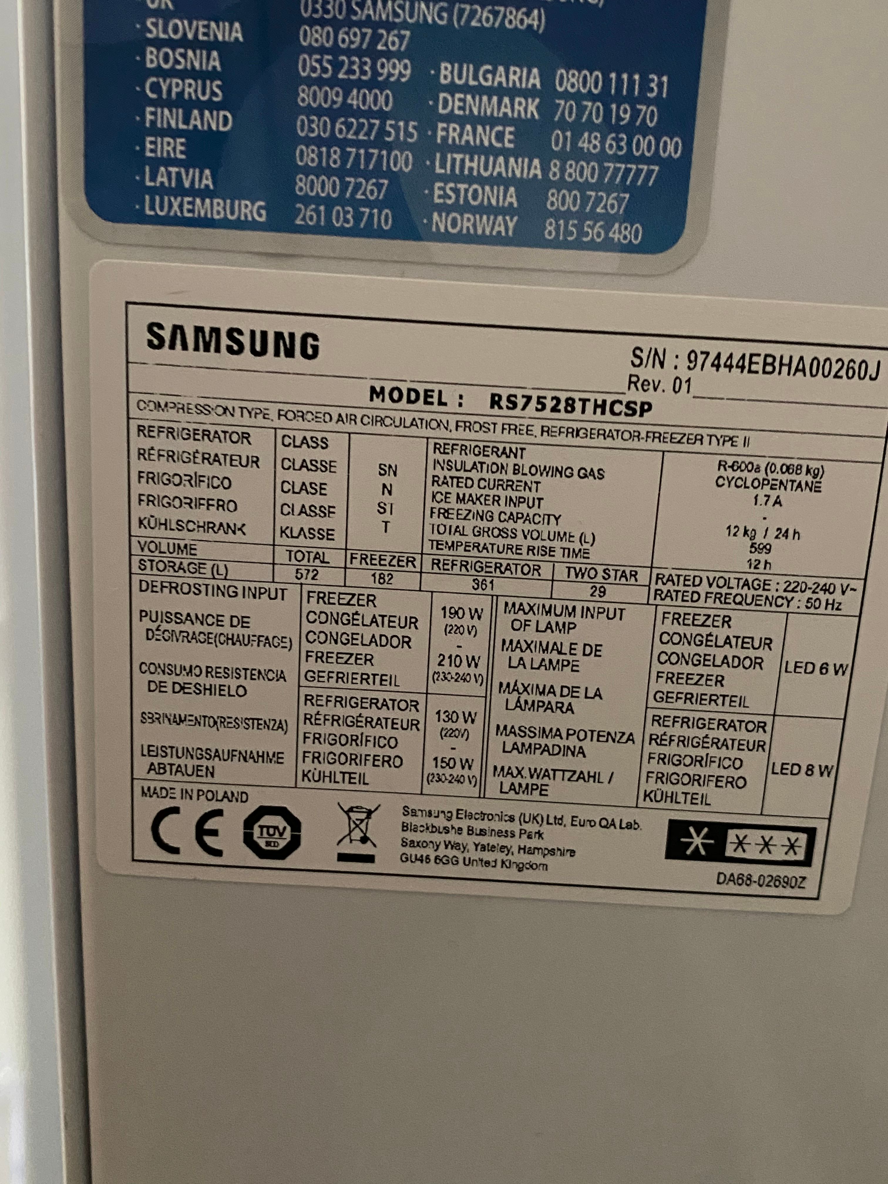Warranty 10 years for fridge - Samsung Community