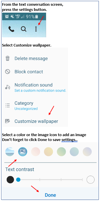 Is It Possible To Change The Background Of Messages Samsung Community