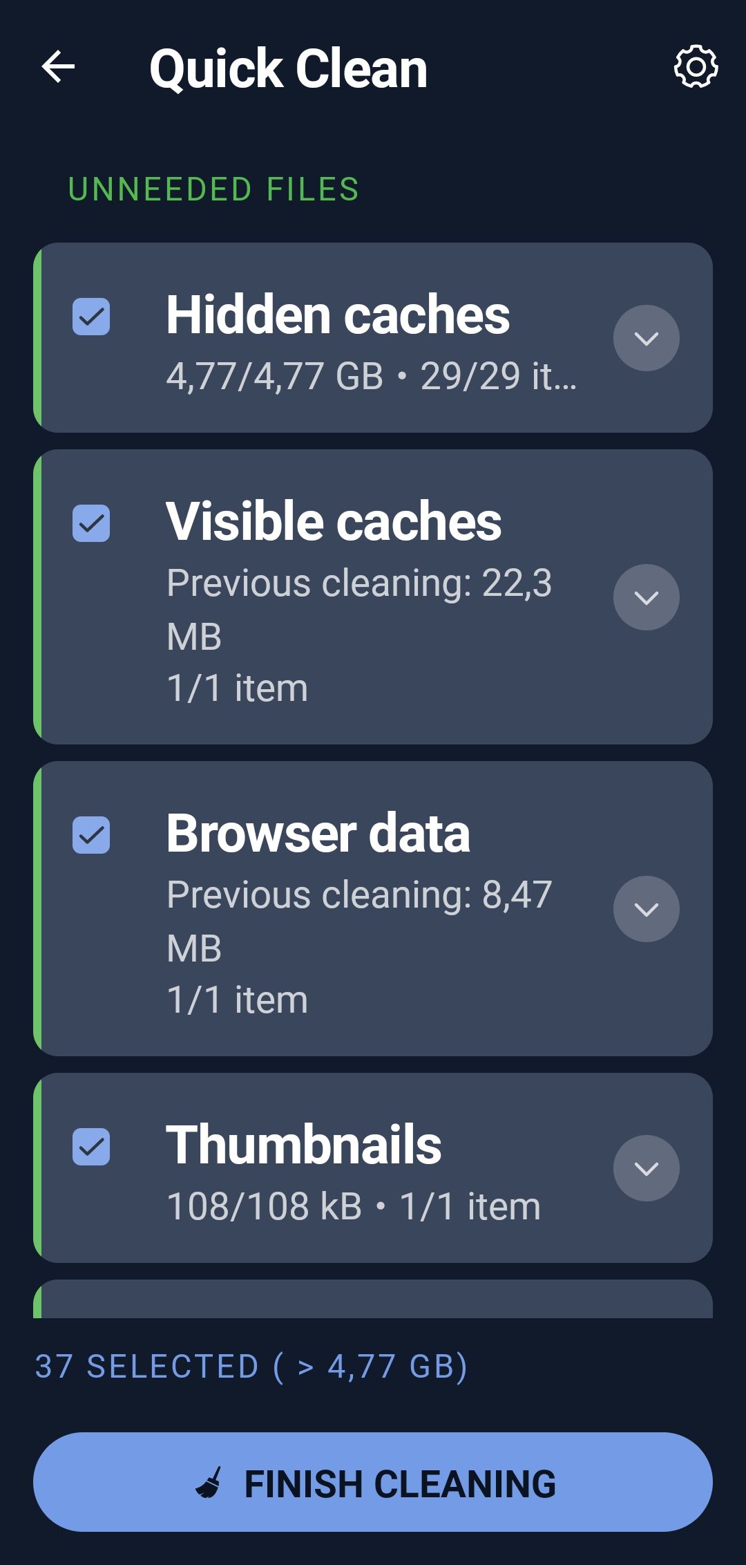 Rezolvat: Hidden cache - Samsung Community