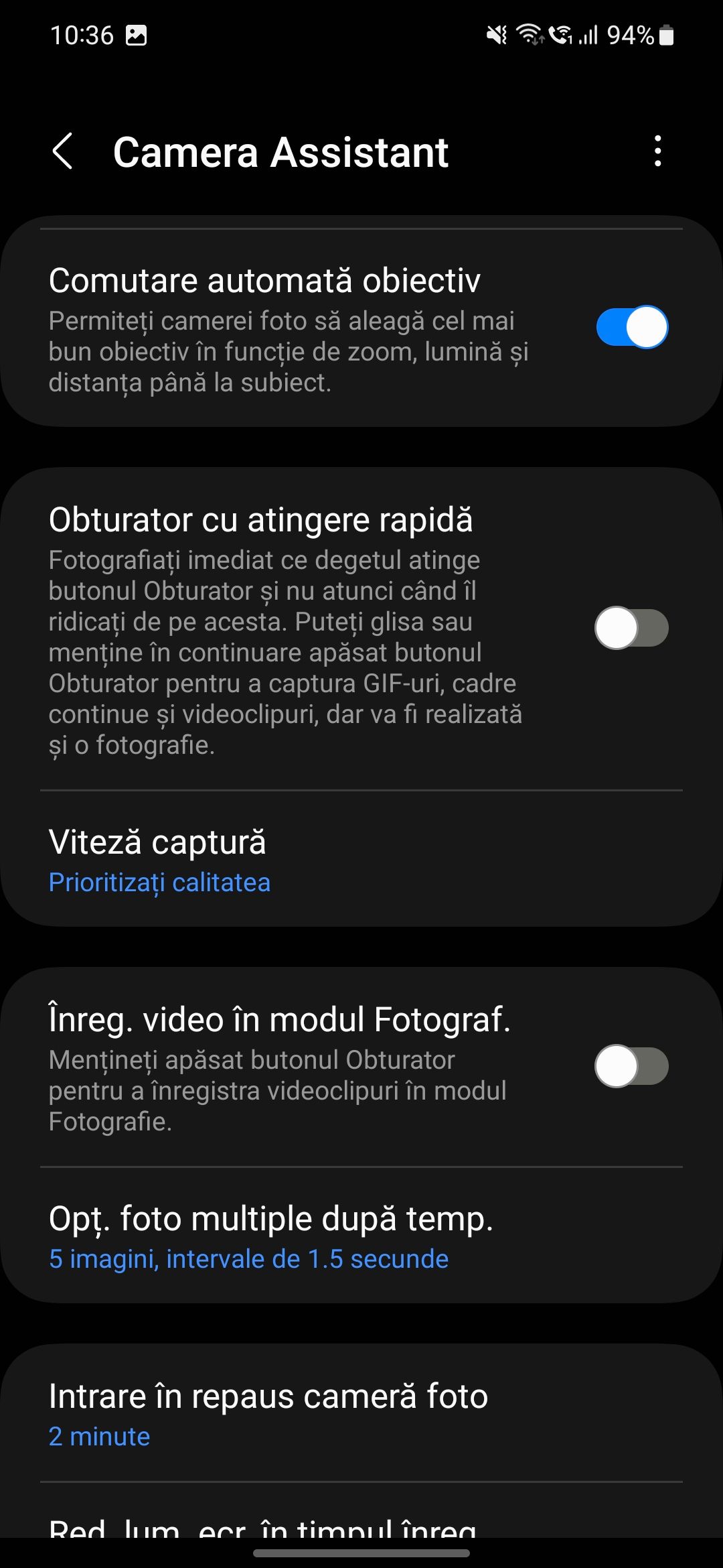 Setari camera S23 ultra - Samsung Community