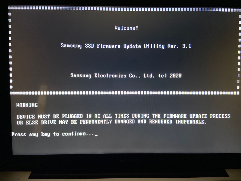 Aggiornamento firmware SSD 860 Evo MacBook Pro - Samsung Community