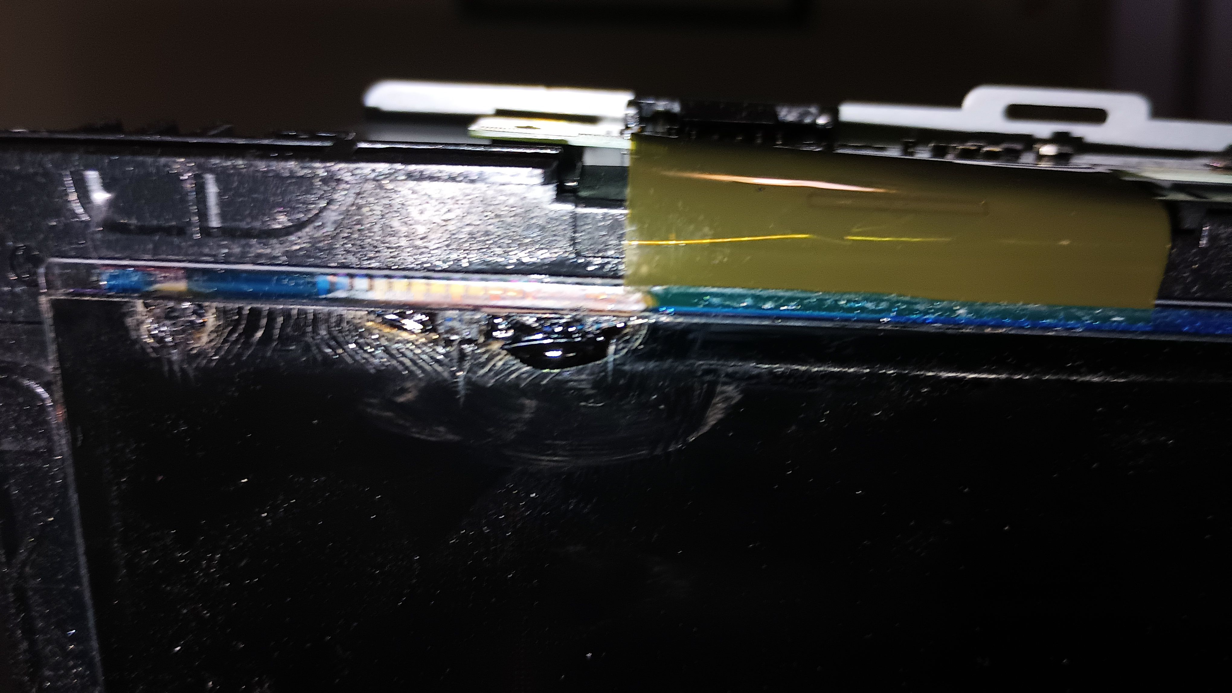 Our TV Went Black Bars , Melted the corner and burned my Wife's hand