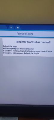 renderer process has crashed samsung tv - Page 3 - Samsung Community