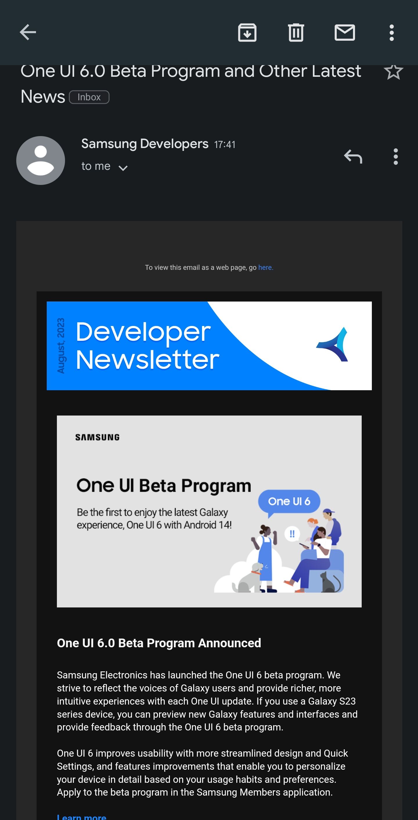 Beta program for one ui 6 not appearing in the samsung members app - Samsung  Community