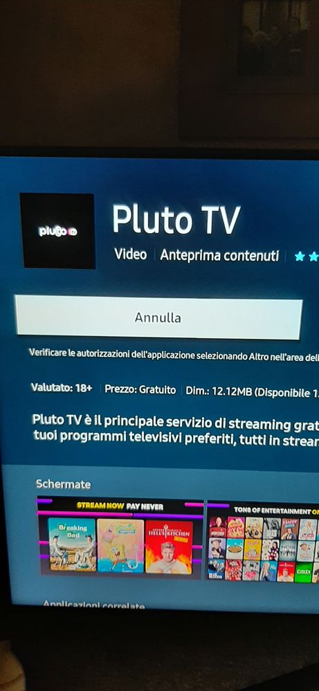 Dopo aver premuto INSTALLA