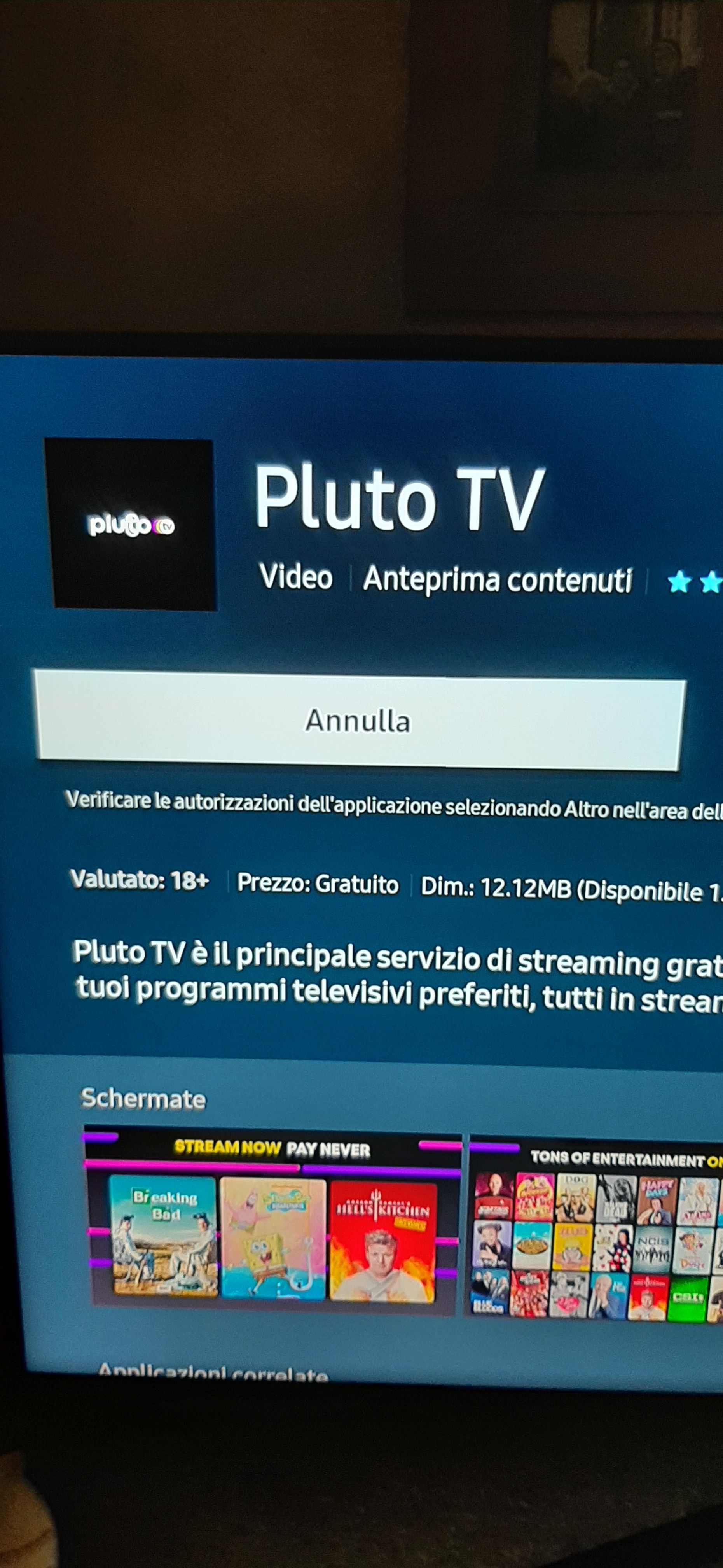 Installare PLUTO TV su SMART TV modello UE43TU8500UXZT - Samsung Community
