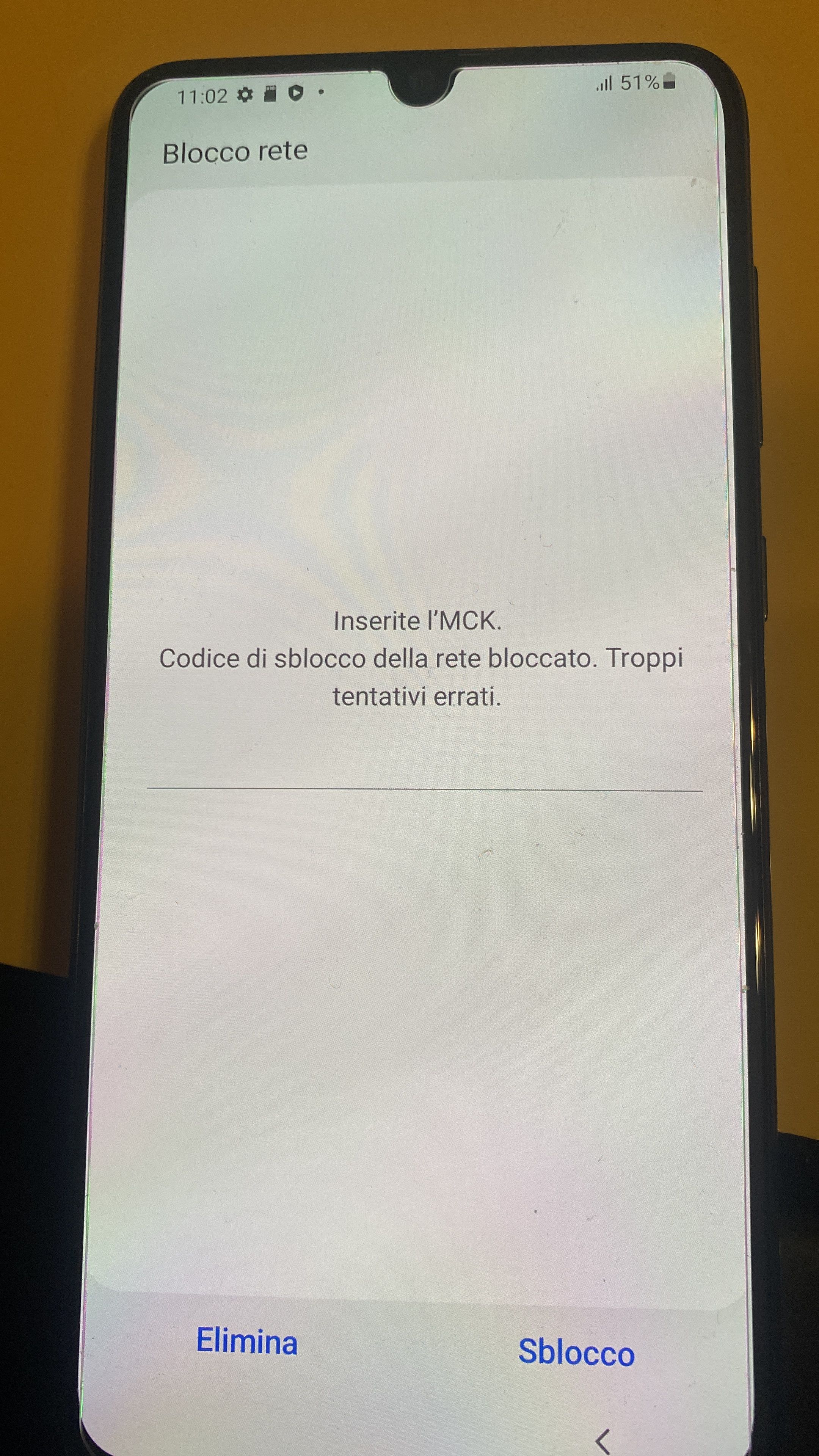 Blocco mck - Samsung Community