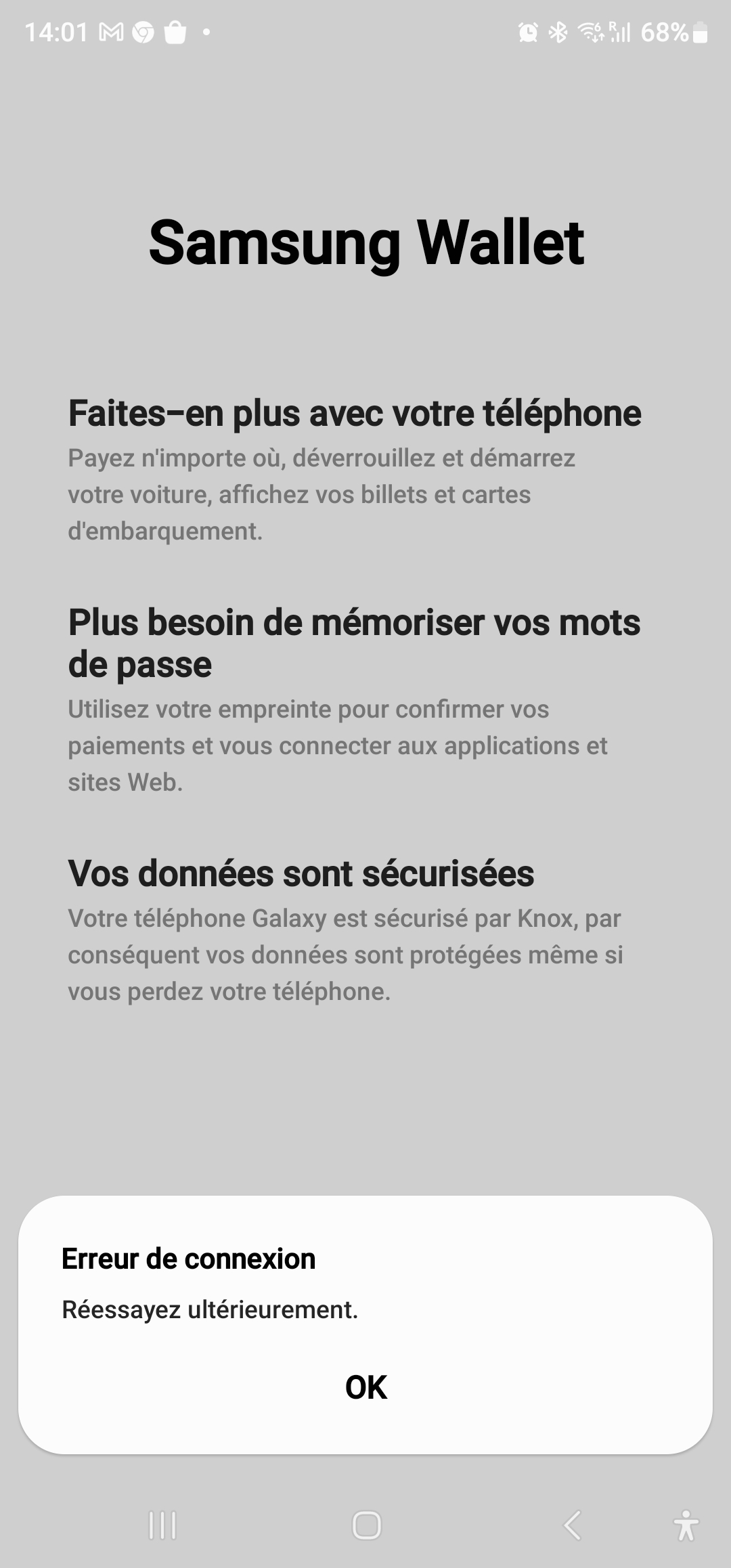 Résolu Samsung Wallet ne marche plus Samsung Community