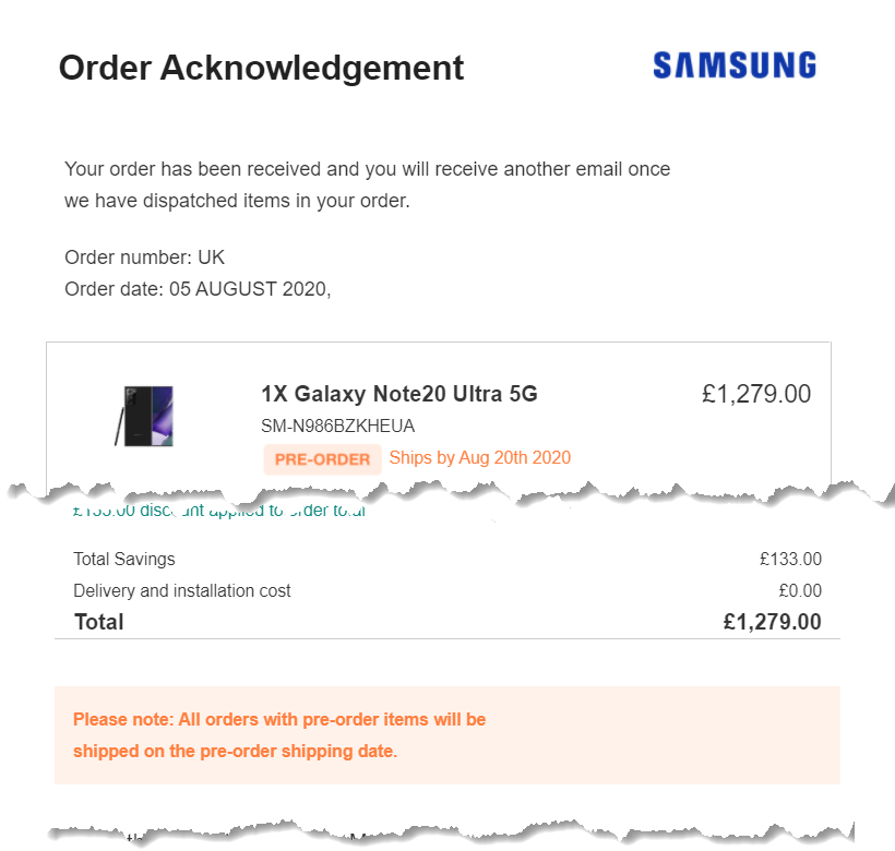 Samsung Galaxy Note 20 Ultra - Dispatched in the UK yet? - Page 3 - Samsung  Community