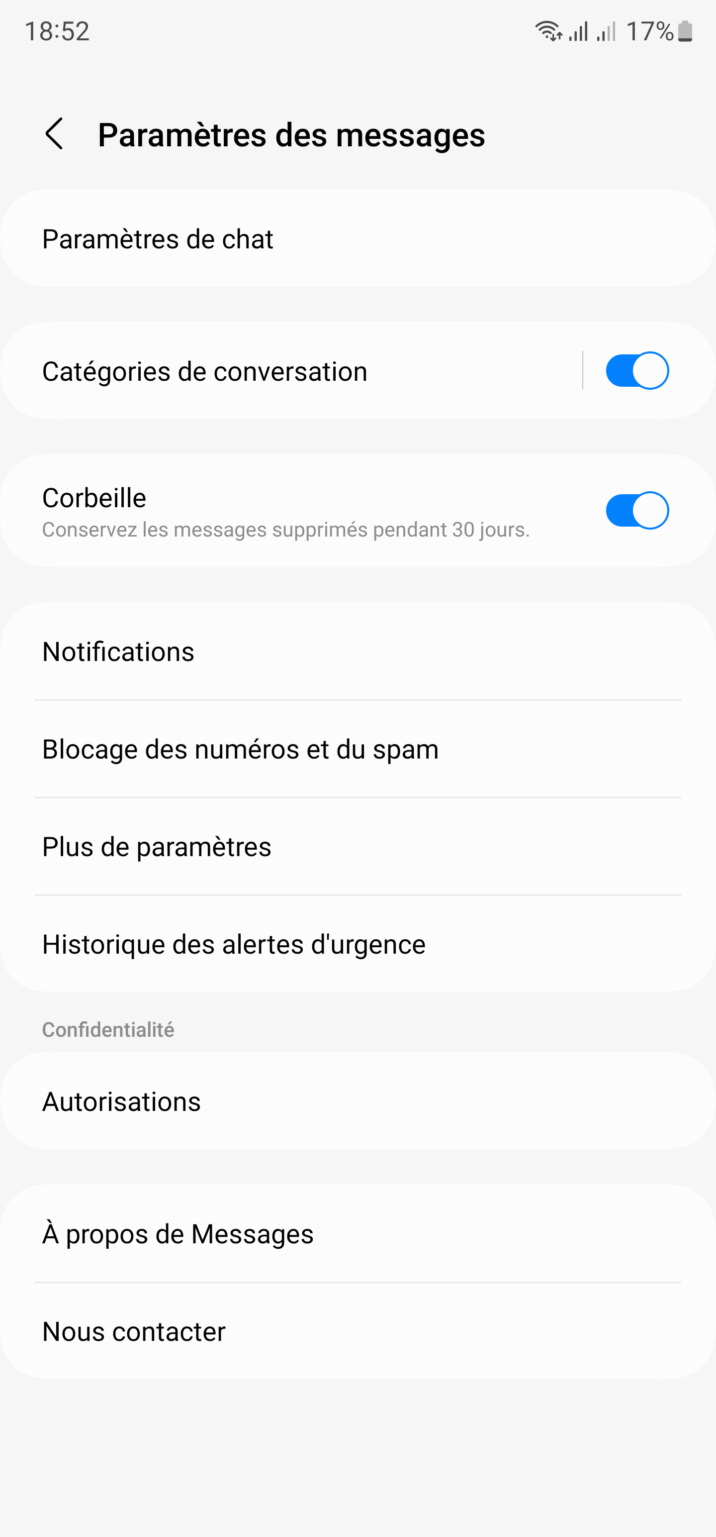 Résolu : Corbeille SMS Galaxy A34 5G - Samsung Community