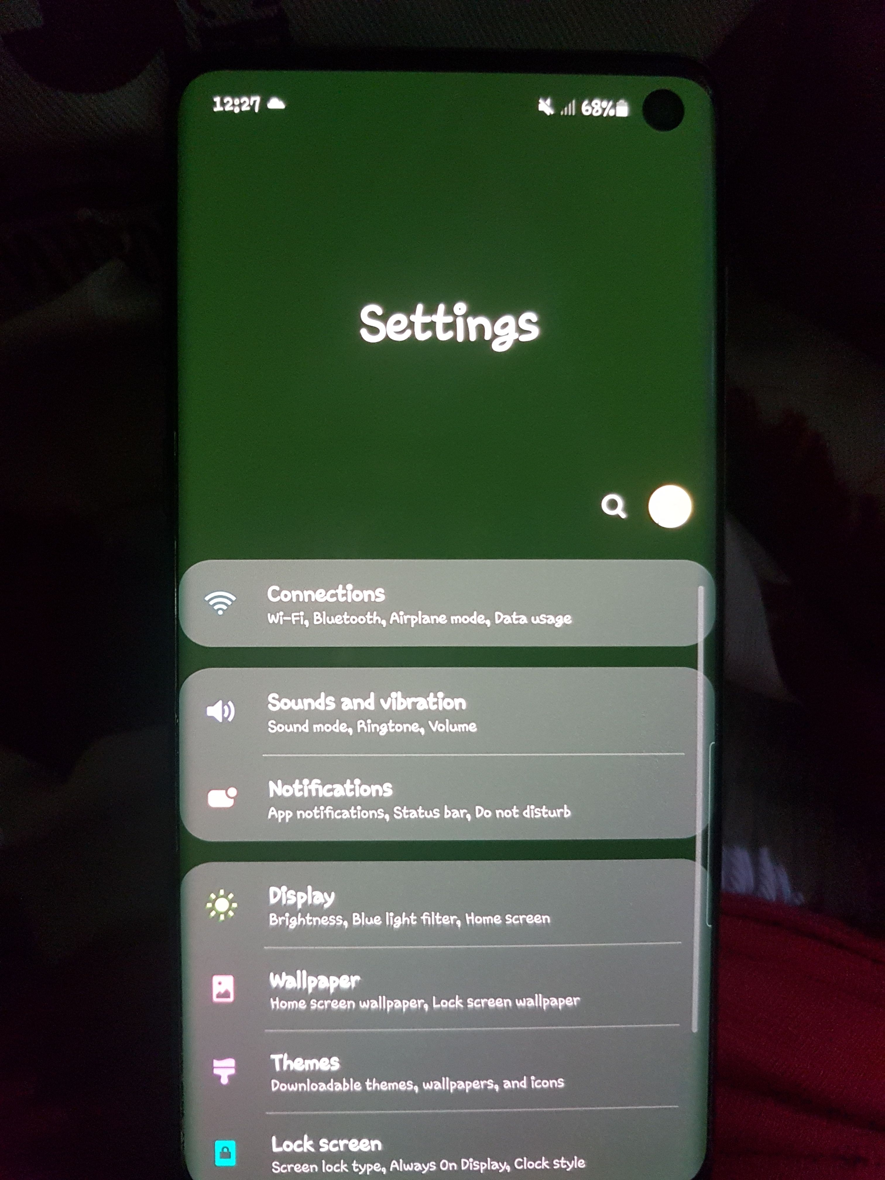 S10 tint screen - Samsung Community