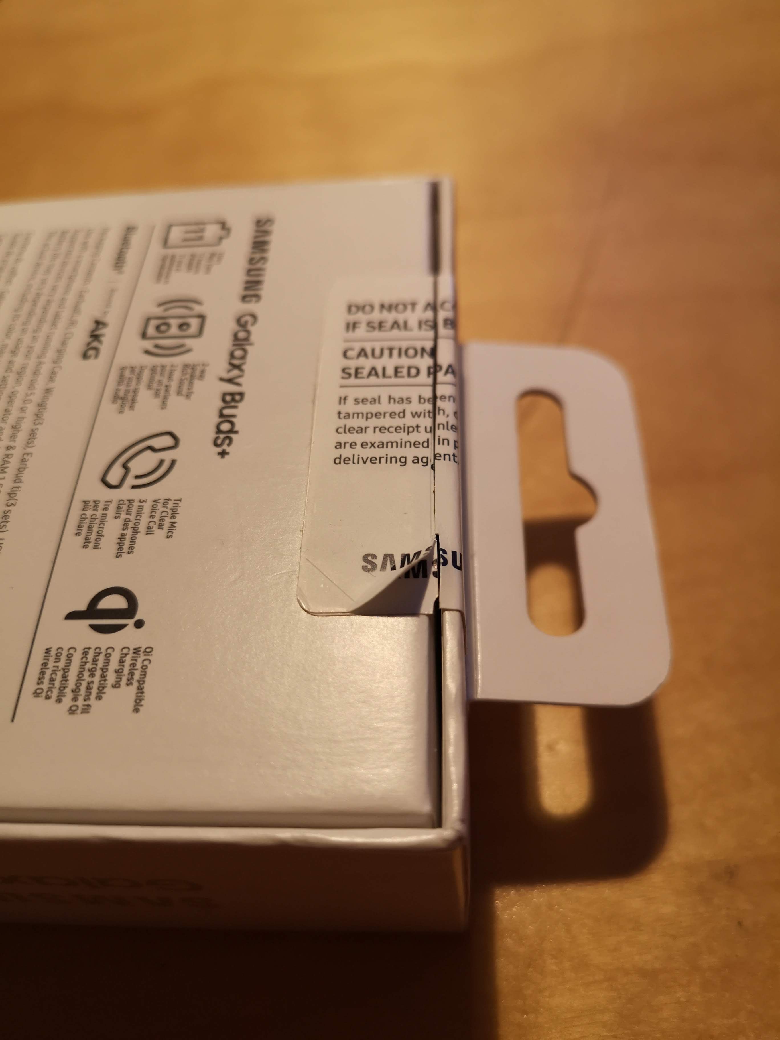 Solved: Looks like there is a double seal on my Galaxy Buds Plus packaging  - Samsung Community