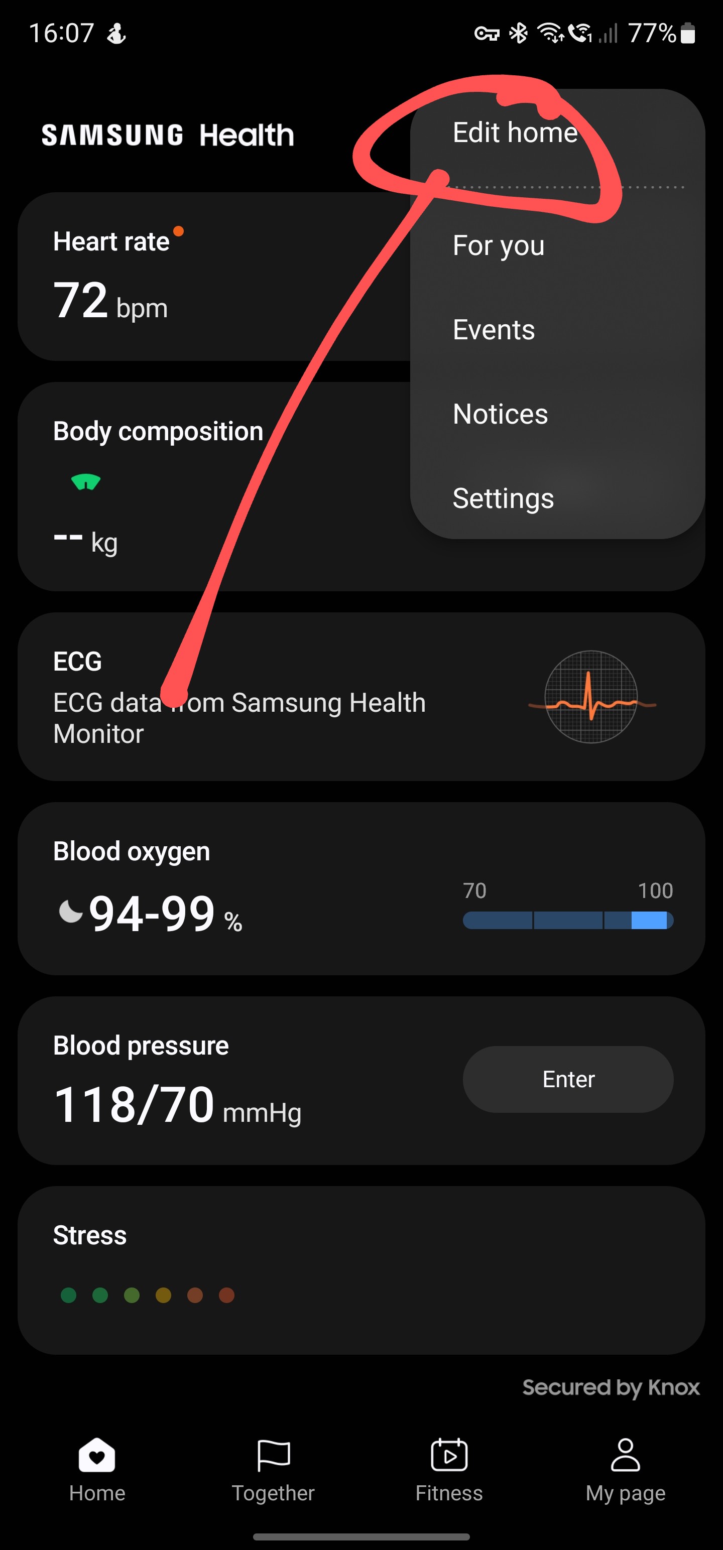 Samsung best sale s10 ecg