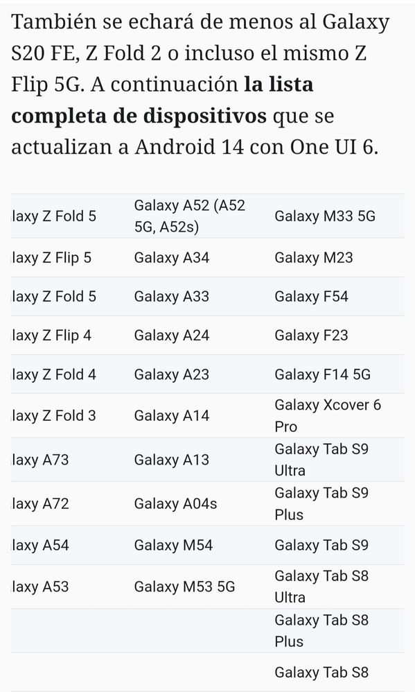 Google ayer ya anunció qué modelos tendrán Android 14 One UI 6...pero no  fecha. - Samsung Community