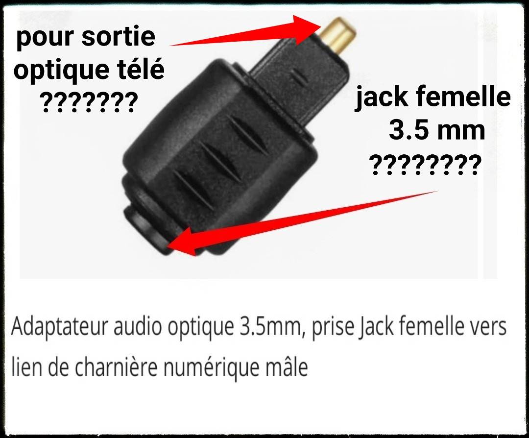 Adaptateur optique mâle / Jack femelle - Samsung Community