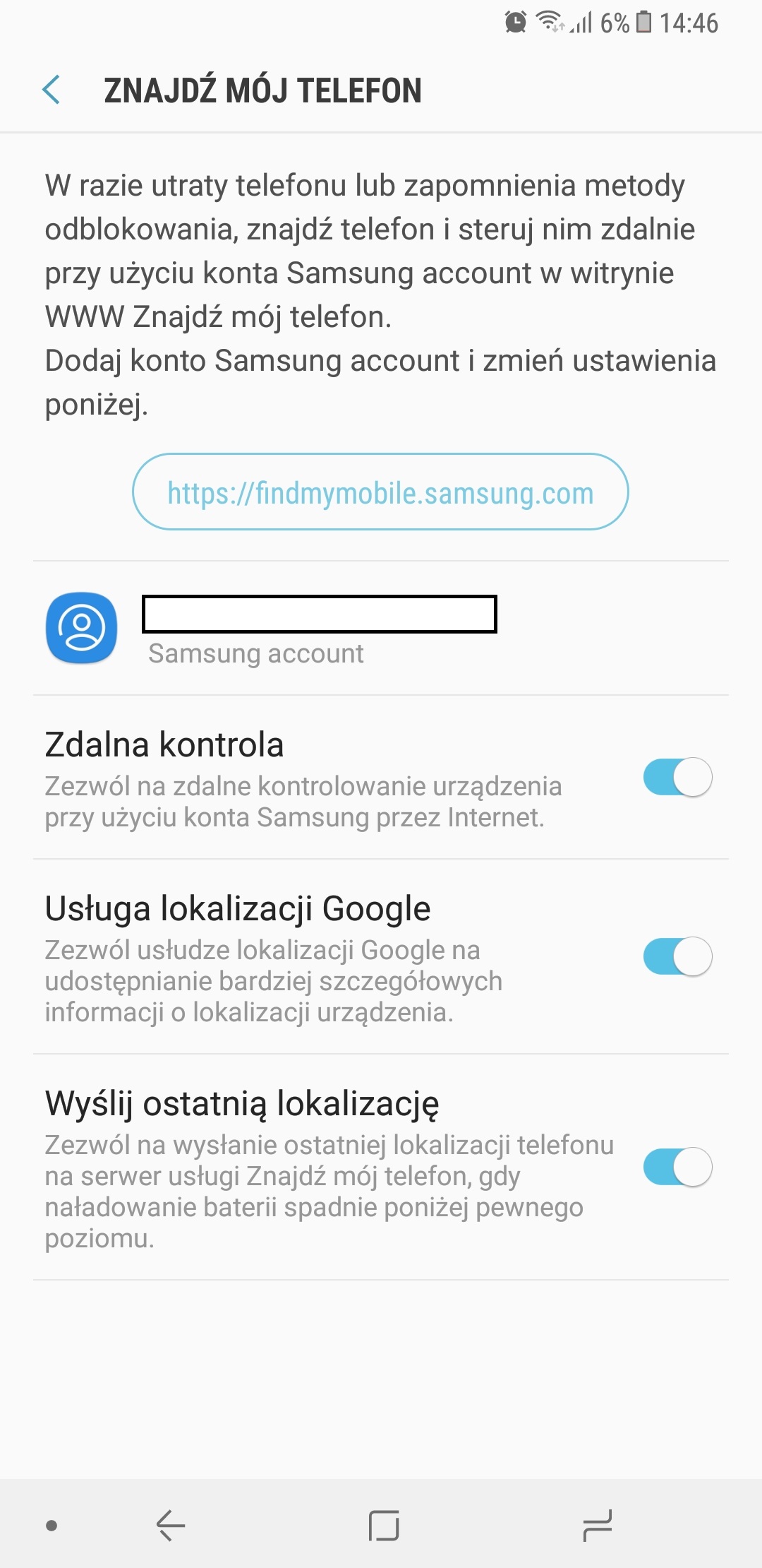 Find My Mobile - opis funkcji. – Strona 5 - Samsung Community