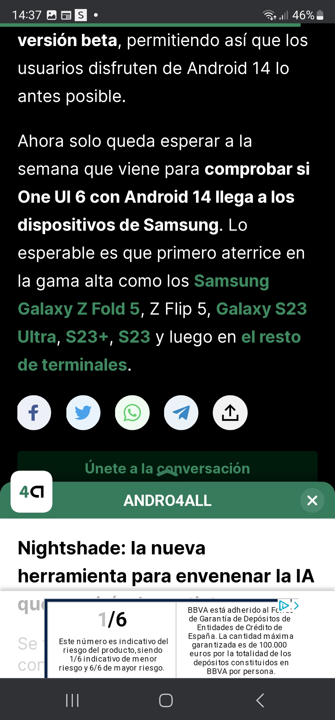 One UI 6 basado en Android 14 ya se puede descargar en los Samsung Galaxy  A34