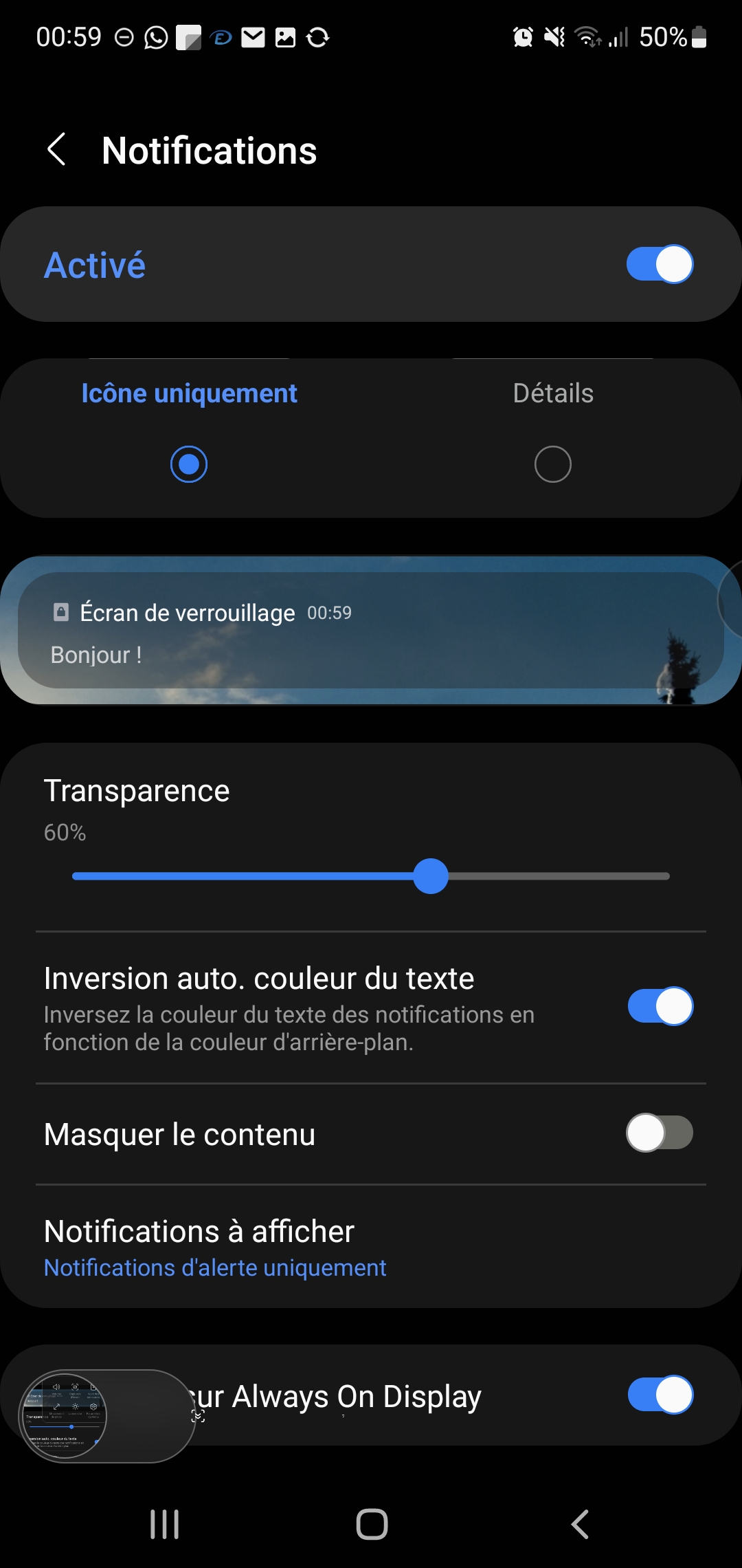 Notifications applis écran de verrouillage Samsung Community