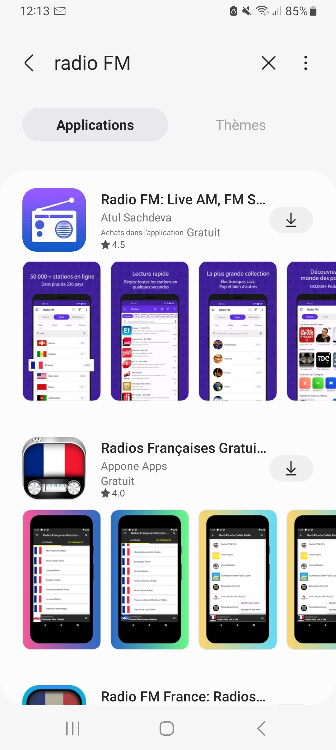 Appli radio à réinstaller - Samsung Community