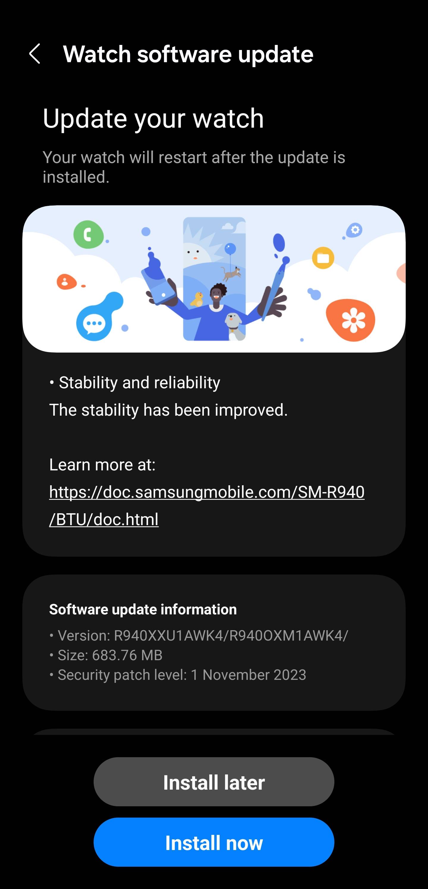 Galaxy Watch 6 gets November 2023 update with these changes