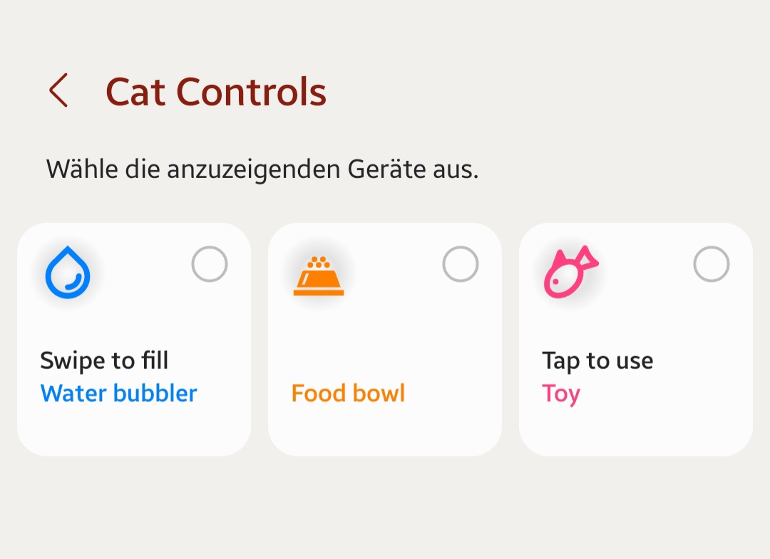 Gelöst: Cat Controls - Samsung Community