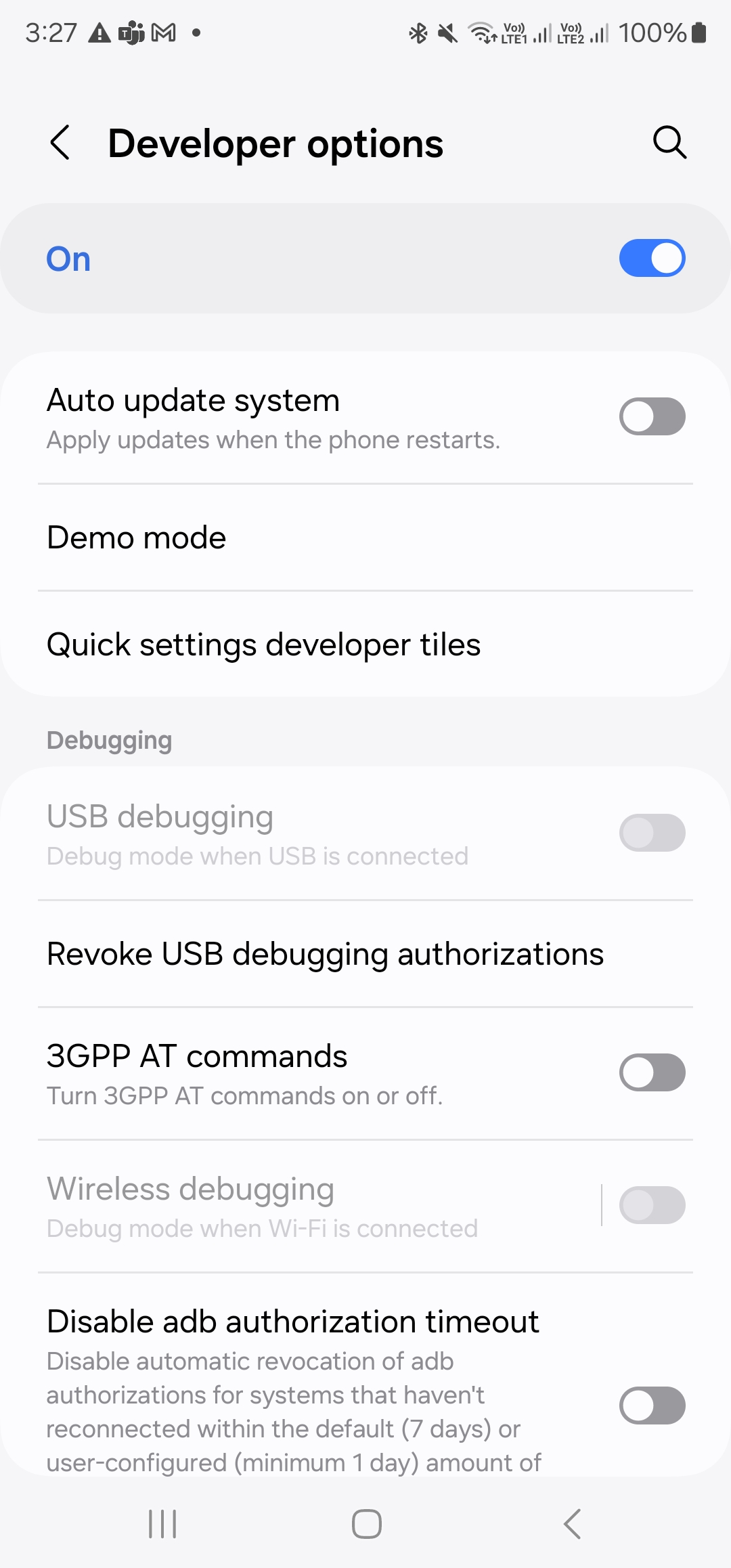 Solved: Unable to enable usb debugging after update latest software -  Samsung Community