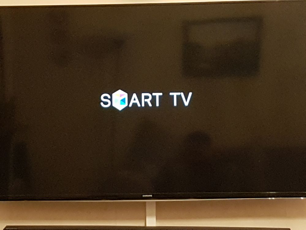 samsung smart tv stuck on start screen logo - Samsung Community