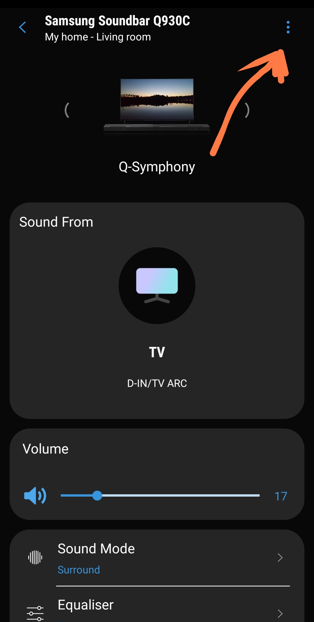 Rear speaker volume - Samsung Community