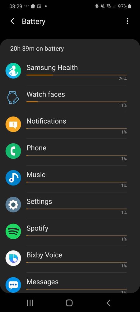 Solved: Galaxy Watch Active 2 - Rapid battery drain overnight since update  - Samsung Community
