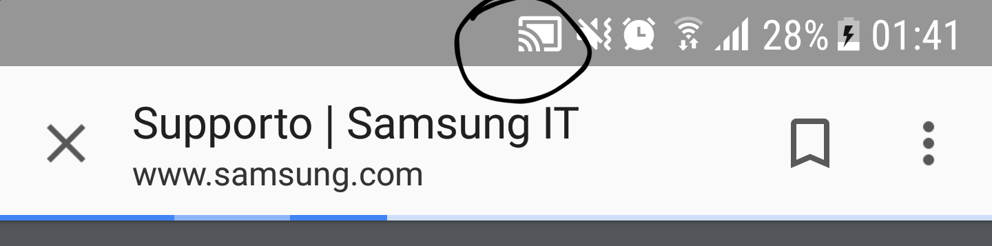 Risolto: Icona strana barra di stato galaxy s7 - Samsung Community