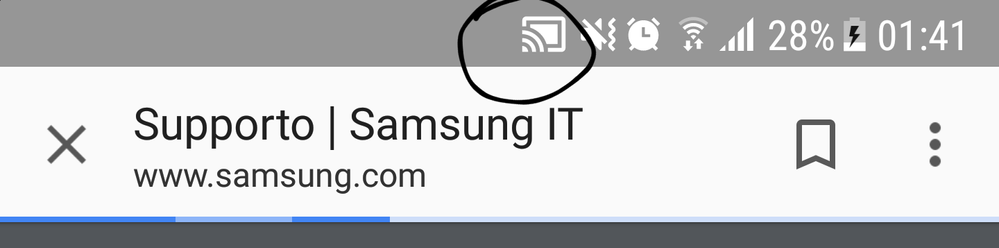 Risolto: Icona strana barra di stato galaxy s7 - Samsung Community