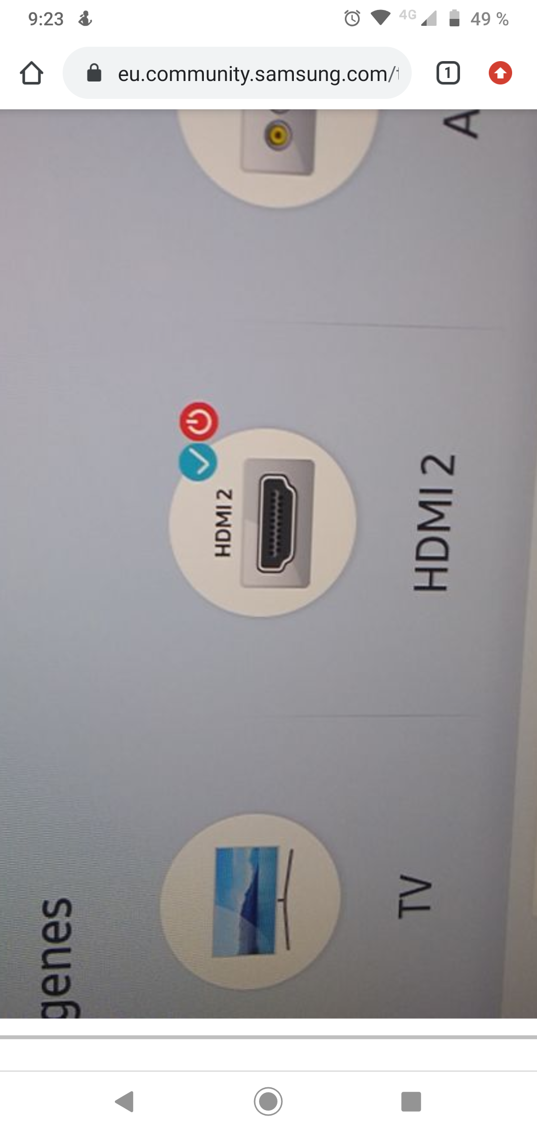 Sin señal outlet hdmi tv samsung
