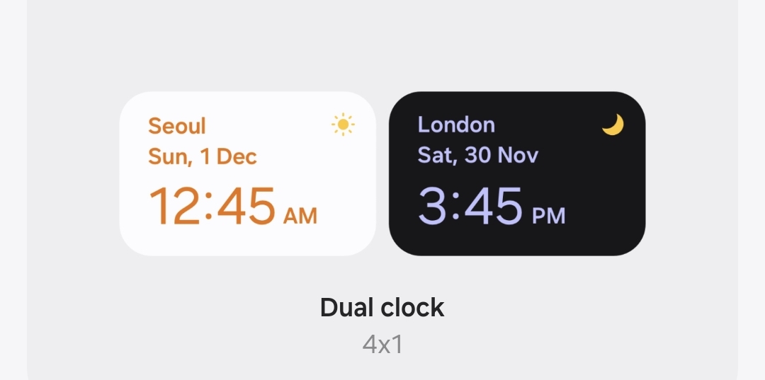 Dual clock - Samsung Community