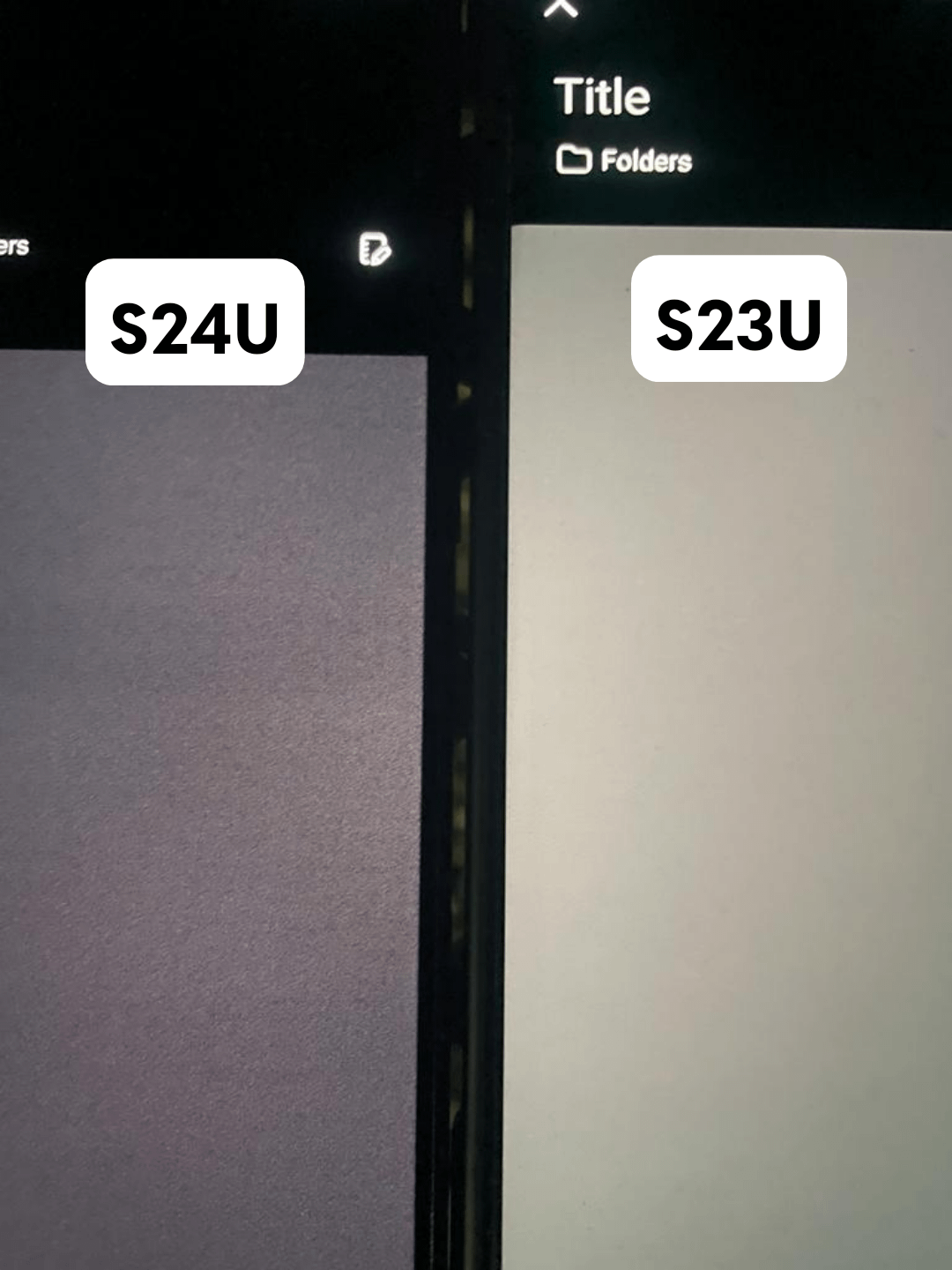 L’écran du S24 et son défaut 