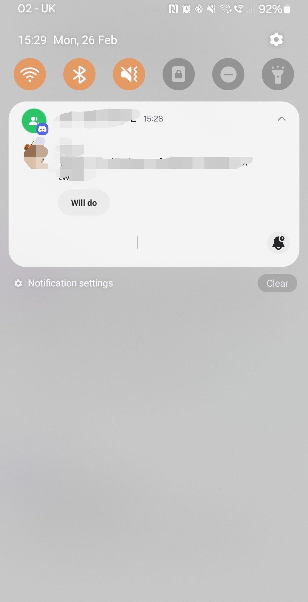Blank notification quick actions since OneUI 6.0 - Samsung Community