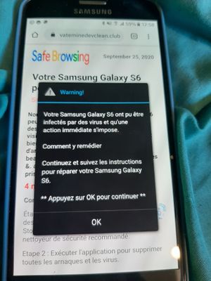 J'ai reçu trop d'arnaque virus sur mon téléphone Samsung Galaxy S6 - Samsung  Community