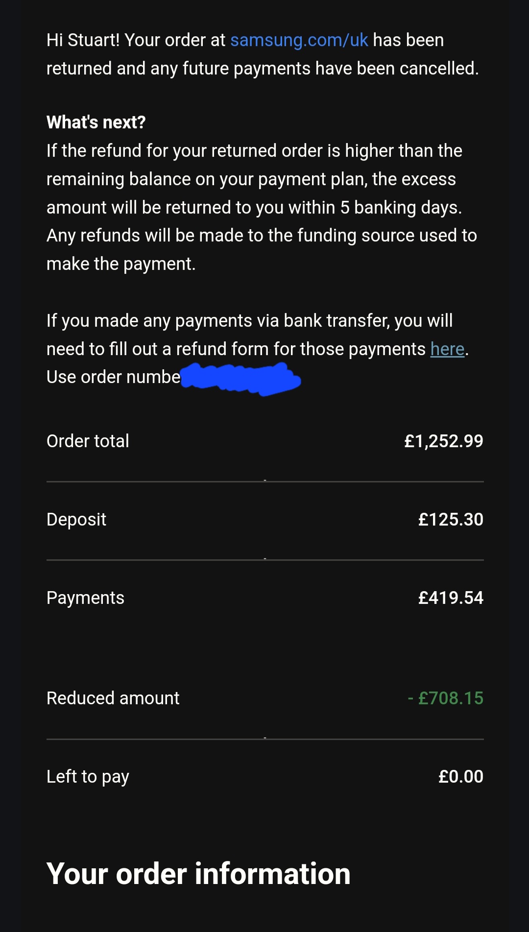 Samsung changed thier minds about paying klarna for s23 Samsung Community