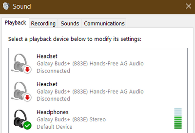 Solved: Dell XPS 7390 connects to Buds+ as Headphone and not as headphone -  Samsung Community