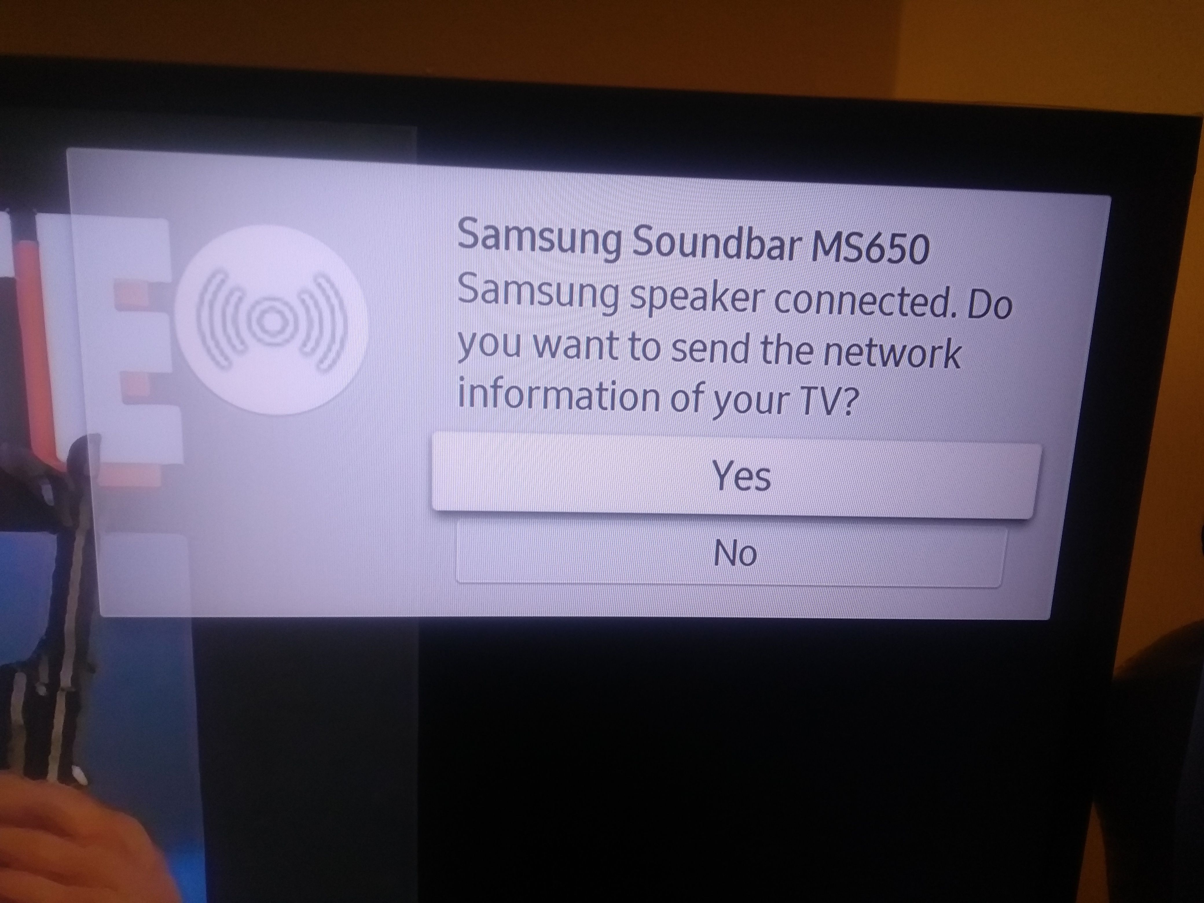 samsung soundbar network connected