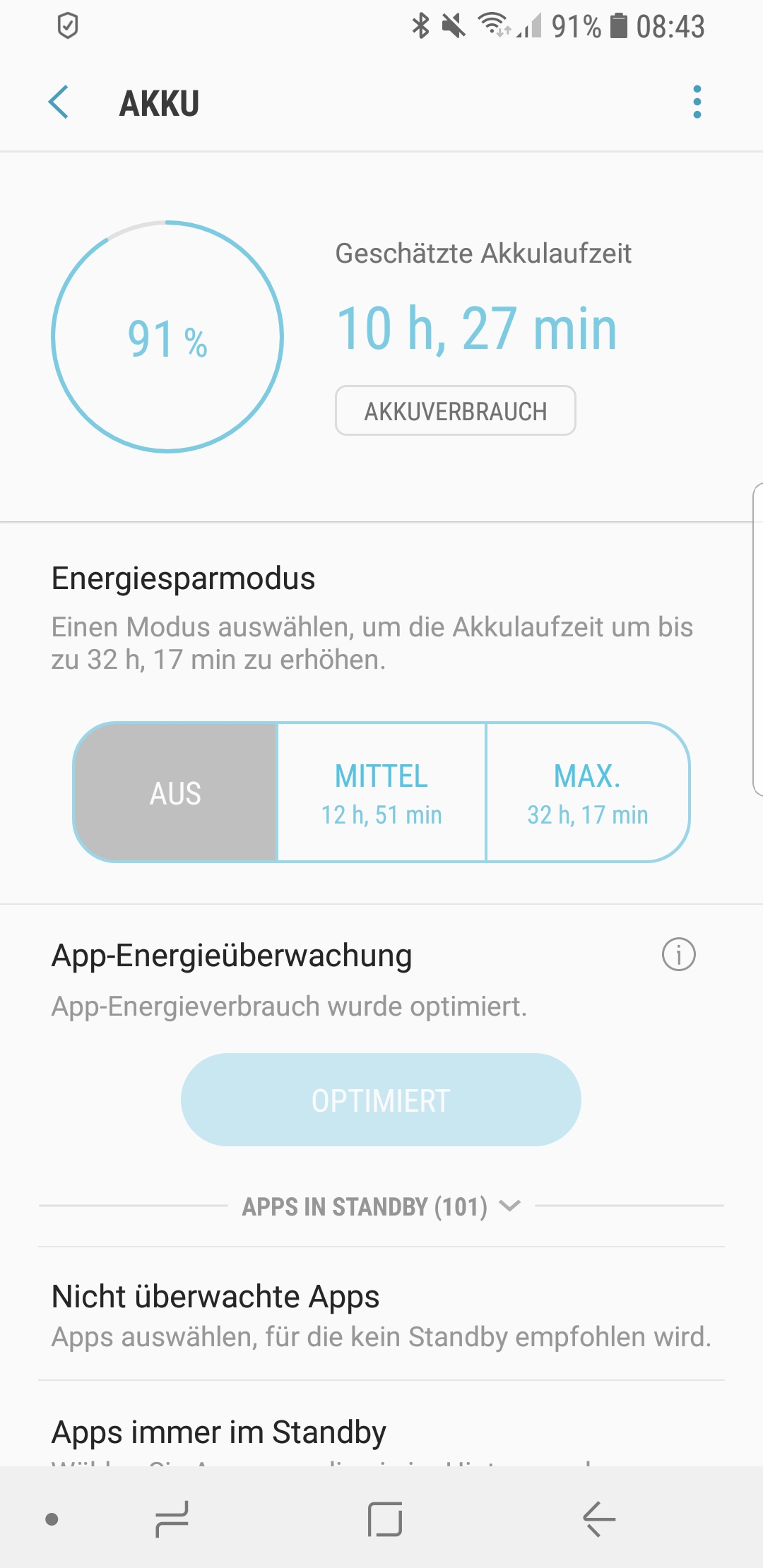 Akku Samsung Galaxy S8 schnell leer - Samsung Community